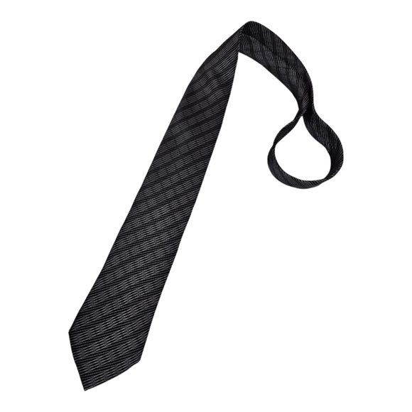 ARMANI COLLEZIONI XL Gray Geometric Silk LUXURY Tie ITALY - Picture 1 of 3